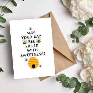 Festiva Que su día BEE llene con tarjeta de dulzura