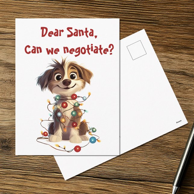 Festiva Querida postal de los Navidades de Santa Puppy (Subido por el creador)
