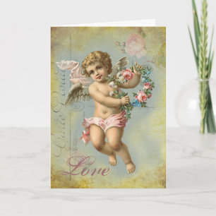 Festiva Querube de la tarjeta del día de San Valentín