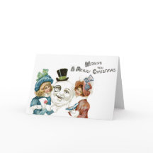 Quirky Navidades Tarjeta Rara Kitch Saludo inusual