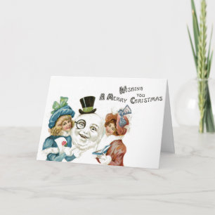 Festiva Quirky Navidades Tarjeta Rara Kitch Saludo inusual