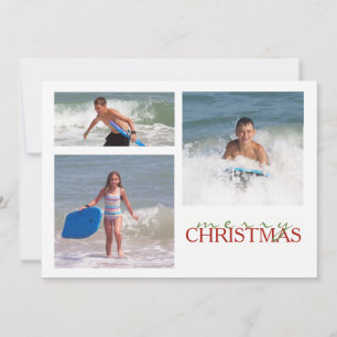 Festiva Rama de navidades MULTI Tarjeta de foto de doble c
