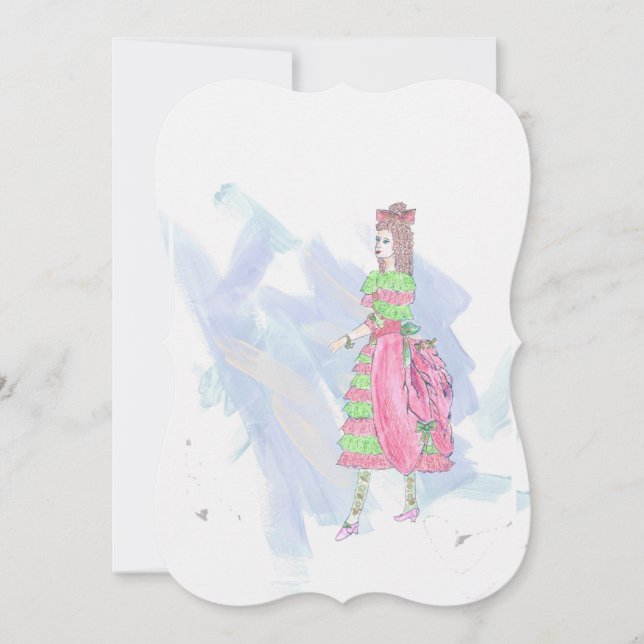 Festiva Ratones de Cenicienta: Tarjeta de felicitación de  (Anverso)