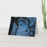 Ravens de Magick inspirados por la Wicca y tarjeta