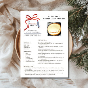 Festiva Receta de vacaciones Tarjeta de Navidades de panqu