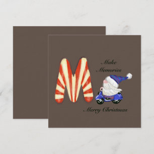 Festiva Recuerdos motociclistas Tarjeta de canto Gnome