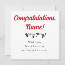 RED, NAVY Oxford, MS Tarjeta de regalo personaliza