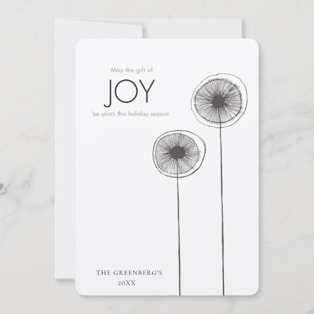 Festiva Regalo de la tarjeta de la foto del día de fiesta (Anverso)