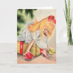 Festiva Regalos bajo la tarjeta de felicitación de los nav