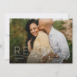 Festiva Regocijarse siempre con la tarjeta de fotos de fie