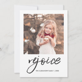 Festiva Regocijarse y alegrarse de la tarjeta de fotos rel