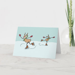Festiva Reno de baile lindo - Tarjeta de vacaciones para N
