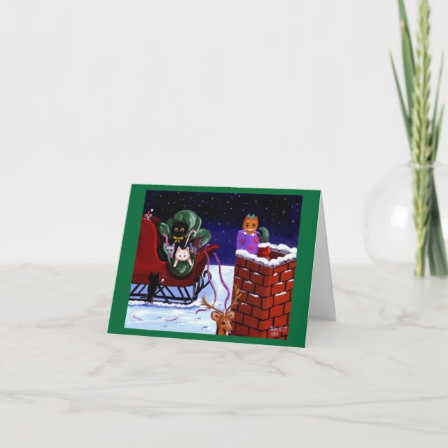 Festiva Reno divertido Creationarts de la tarjeta de (Anverso)