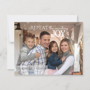 Festiva Repetir el sonido JOY - Tarjeta de Navidades
