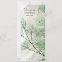 Resiliencia y tarjeta de valor