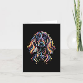 Festiva Resumen de la tarjeta en blanco de Cocker Spaniel