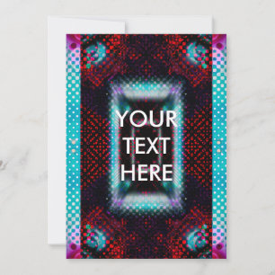 Festiva Resumen Tarjeta en blanco psíquico concentrado Gru