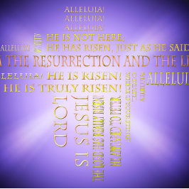 Festiva Resurrección Tarjeta de vacaciones de la nube de W