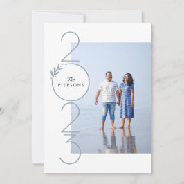 Festiva Retrato de la tarjeta Año Nuevo apilado