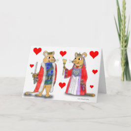 Festiva Rey de la rata y reina de la tarjeta de los