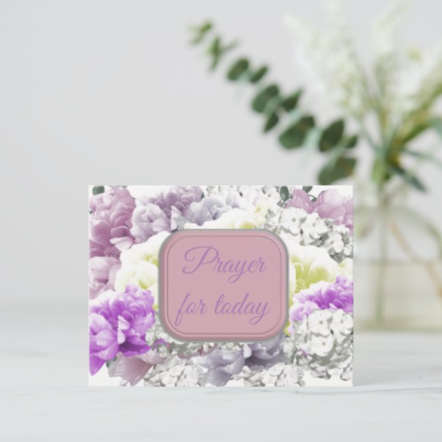 Festiva Reza una escritura para la postal floral de hoy (Anverso de pie)