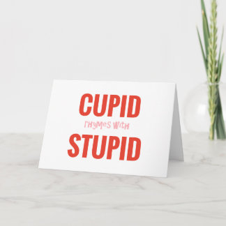 Festiva Rimas del Cupid con la tarjeta estúpida de la