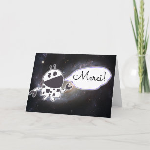 Festiva Robot lindo, gracias tarjeta desde el espacio!
