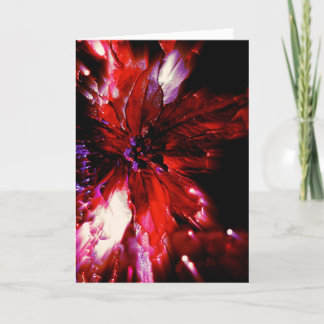 Festiva rojo único en la tarjeta de Navidades negros