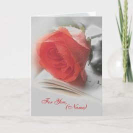 Festiva Rosa Roja - Tarjeta para ti