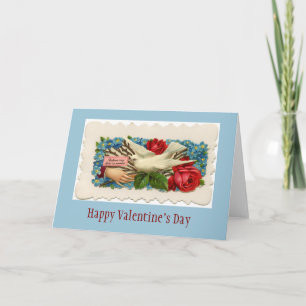 Festiva Rosas de época y tarjeta de felicitación Dove Vale