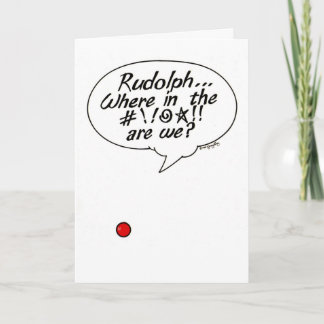 Festiva Rudolph... ¡¡¡Dónde está el #NdT!!! Tarjeta de reg