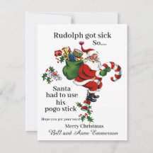 Rudolph tiene tarjeta de Navidades de vacaciones e