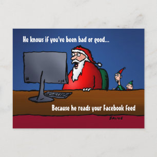Festiva Sabe si has sido mala postal de Papá Noel
