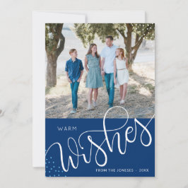 Festiva Saludos cálidos - tarjeta de foto