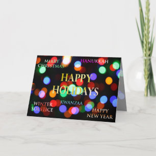 Festiva Saludos de temporada, tarjeta de felicitación navi