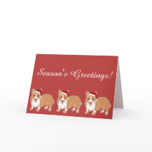 Saludos de temporada, tarjeta de saludo de los per