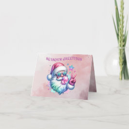 Festiva SALUDOS DE TEMPORADA Tarjeta de vacaciones plegada