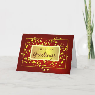 Festiva Saludos de vacaciones - Tarjeta de felicitación ej