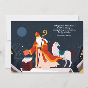 Festiva San Nicolás y su tarjeta de felicitación a caballo