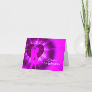Festiva San Valentín besar para siempre la tarjeta de bril