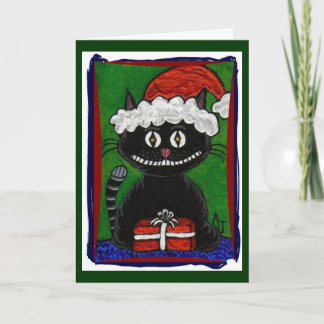 Festiva Santa BoBo - Tarjeta de saludo de Navidades Gatos