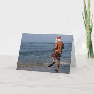 Festiva Santa bucea tarjeta de Hawaii