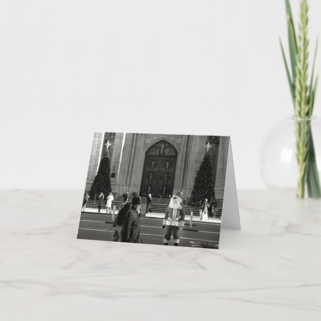 Festiva Santa en la tarjeta de la catedral de St Patrick (Anverso)