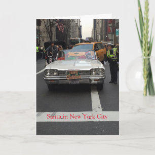 Festiva Santa en Nueva York, tarjeta de Navidades
