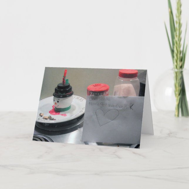 Festiva Santa Obtén Tu Tarjeta Láctea (Anverso)