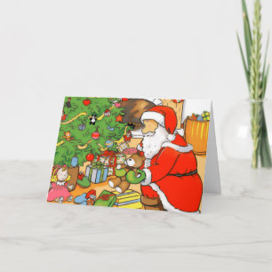 Festiva Santa presenta la tarjeta de felicitación