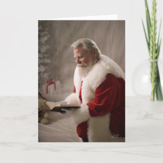 Festiva Santa sabe la tarjeta de la razón
