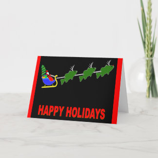 Festiva Santa y su tarjeta de los "ciervos bajos"