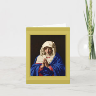 FESTIVA SASSOFERRATO, MADONNA EN TARJETA DE FESTIVIDAD DE 
