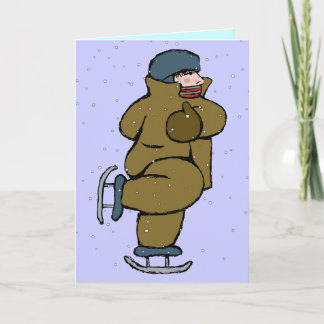 Festiva "Sazona los deseos - tarjeta del patinador"